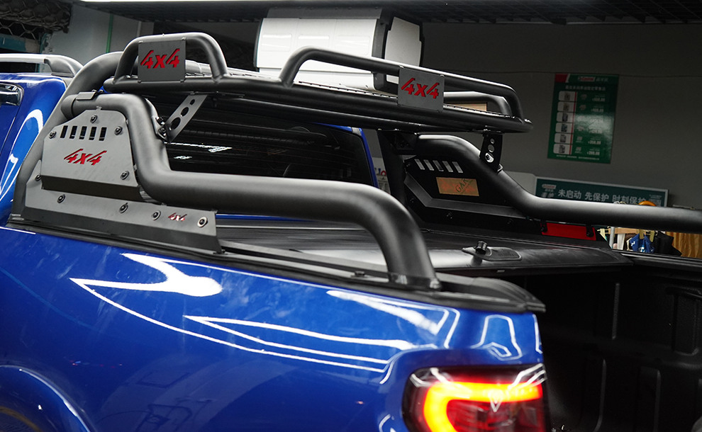 Roll bar de canastilla con pasamanos Ranger T8 2020-2023 con nombre de vehículo - Imagen 6