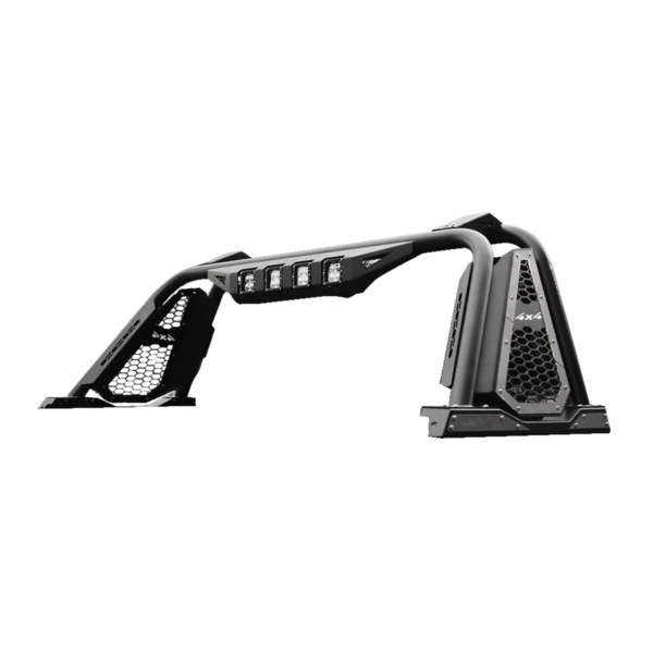 Roll bar de doble portería Hilux 2021+ con nombre y LEDs