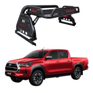 Roll bar de canastilla Hilux 2021+ con nombre de vehículo