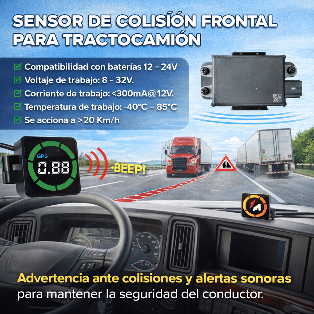 Sistema de advertencia de colisión frontal para Tractocamión - Imagen 3