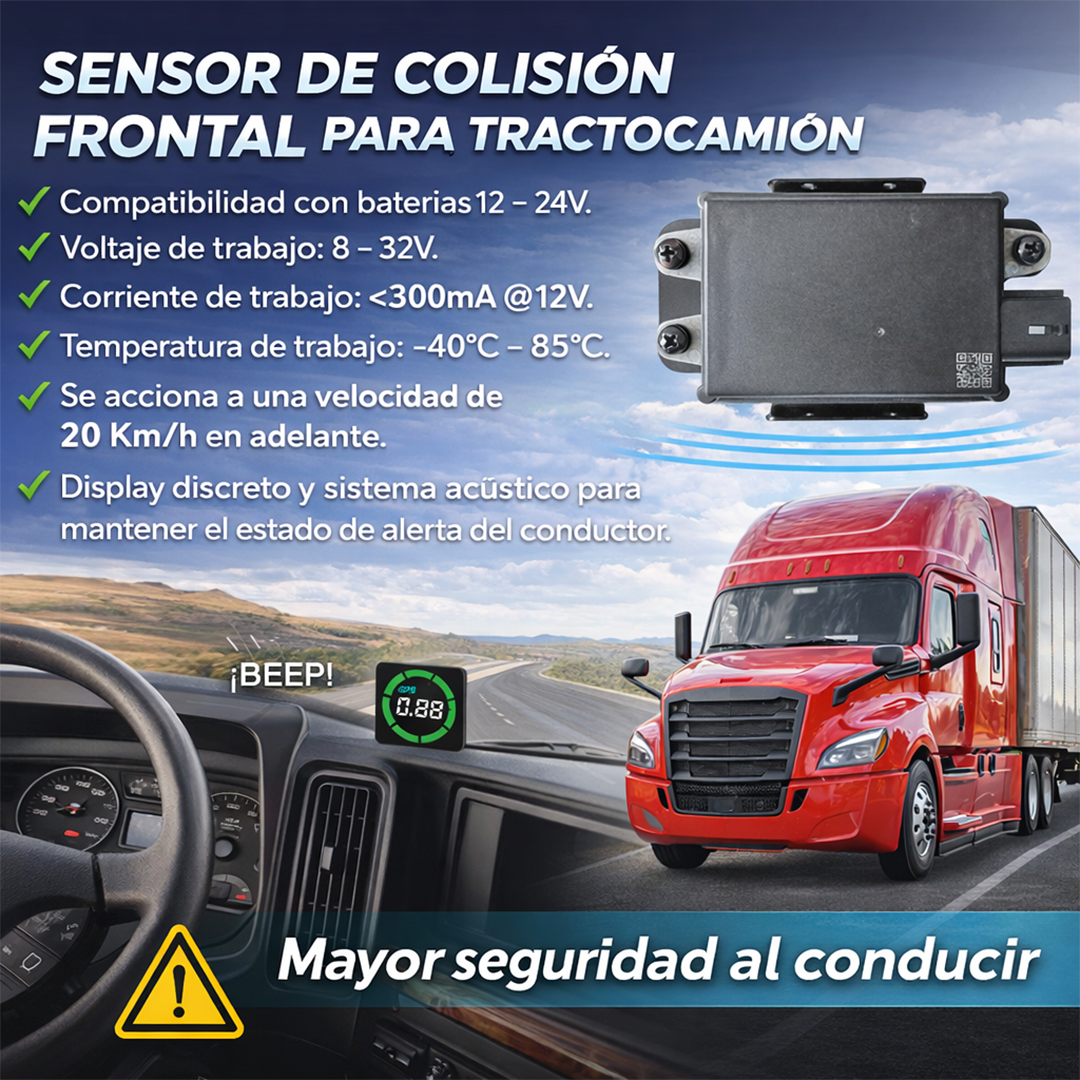 Sistema de advertencia de colisión frontal para Tractocamión - Imagen 6