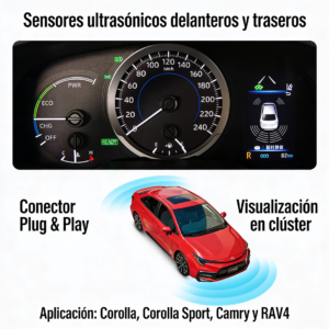 Sensores delanteros y traseros para Toyota Corolla 2023-2024