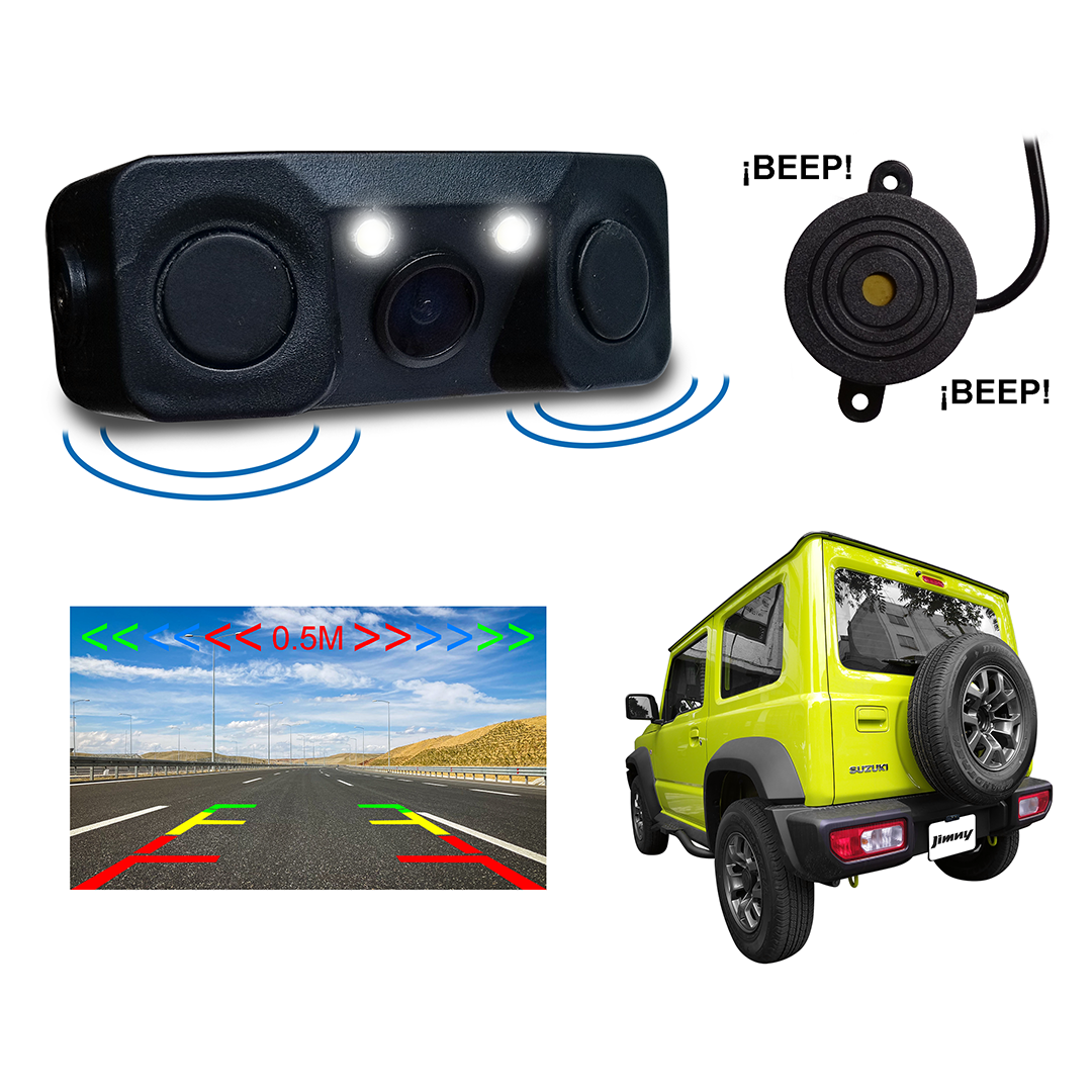 Cámara de reversa con sensores integrados para Suzuki Jimny 2021+ - Imagen 3